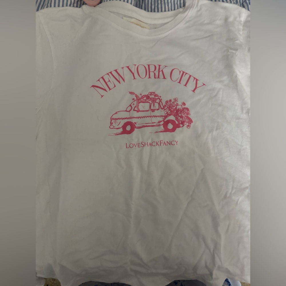 Love Shack Fancy New York Tee size XL